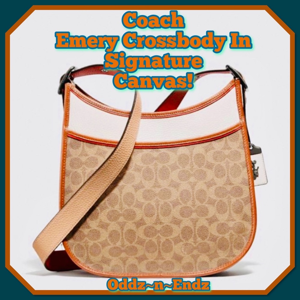 SOLD❌ FINAL PRICE MARKDOWN!/Coach Emery Crossbody/Colorblock Signature Canvas!